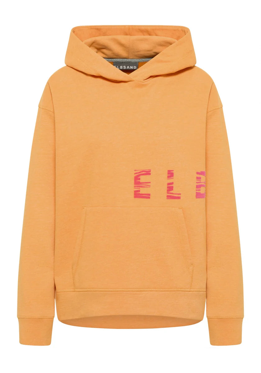 Elbsand Nordika Hoodie Autumn Winter Sunset Orange Melange