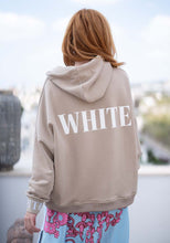 Lade das Bild in den Galerie-Viewer, Miss Goodlife Hoodie Black and White – sand
