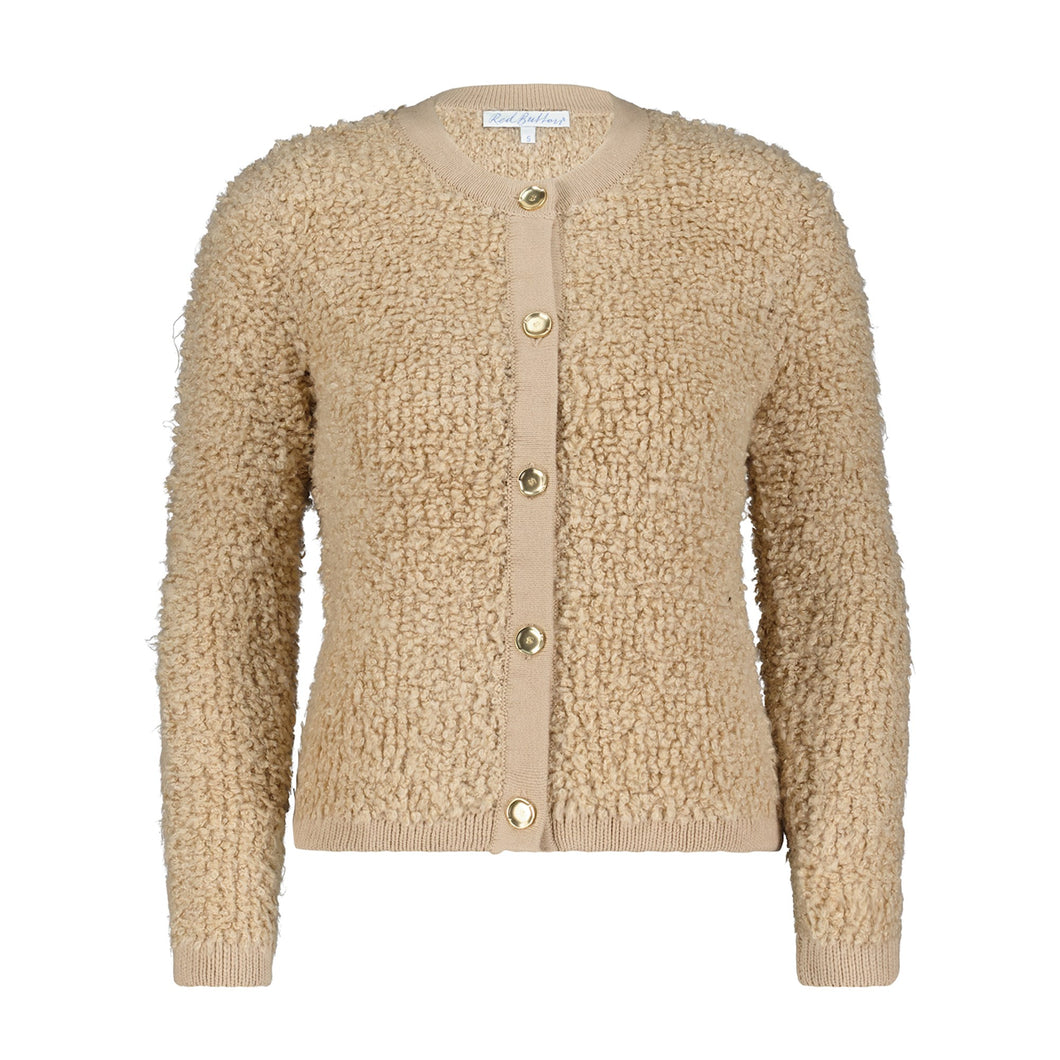 Red Button Jacke Mushrooms Beige Jolie Boucle SRB4331